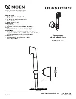 Moen 3861 series Specifications предпросмотр