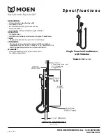 Moen 3869AN Specifications предпросмотр