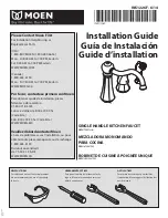 Предварительный просмотр 1 страницы Moen 7065 Series Installation Manual