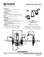 Предварительный просмотр 1 страницы Moen 84294 Specifications