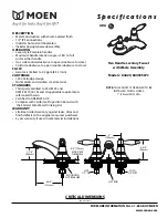 Moen 84430SLPC Specifications предпросмотр