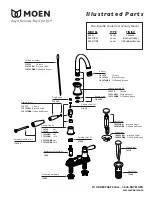 Moen 84451BN Illustrated Parts List предпросмотр