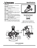 Предварительный просмотр 1 страницы Moen 84502 Specifications