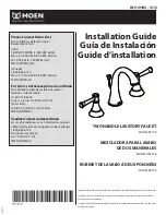 Moen 84778 Installation Manual предпросмотр