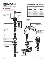 Предварительный просмотр 1 страницы Moen Antique Brass 4962A Illustrated Parts List