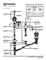 Предварительный просмотр 2 страницы Moen Antique Brass 4962A Illustrated Parts List