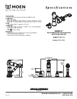 Предварительный просмотр 1 страницы Moen Bamboo TS8813BN Specifications