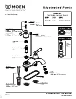 Moen BANBURY 84912CBN Illustrated Parts List предпросмотр