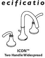 Moen Bathroom Faucet Datasheet preview