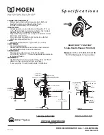 Предварительный просмотр 1 страницы Moen BRANTFORD POSI-TEMP T2152 Specifications