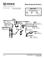 Предварительный просмотр 1 страницы Moen BRANTFORD T924BN Illustrated Parts List