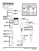 Предварительный просмотр 1 страницы Moen Brushed Chrome 4945BC Illustrated Parts List