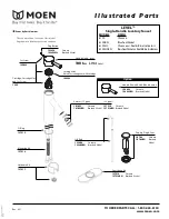 Предварительный просмотр 1 страницы Moen Brushed Nickel 6100BN Illustrated Parts List