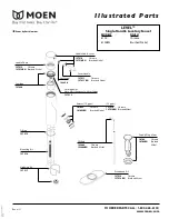 Предварительный просмотр 2 страницы Moen Brushed Nickel 6100BN Illustrated Parts List