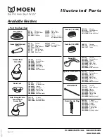 Предварительный просмотр 2 страницы Moen Brushed Nickel 6600BN Illustrated Parts List