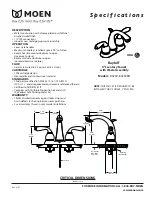 Moen Brushed Nickel 84292BN Specifications предпросмотр