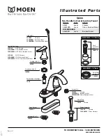 Moen Brushed Nickel 84389BN Illustrated Parts List предпросмотр