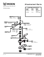 Moen Brushed Nickel 84430BN Illustrated Parts List предпросмотр