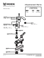 Moen Brushed Nickel 84576BN Illustrated Parts List предпросмотр