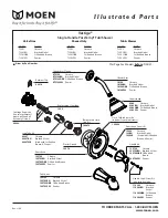 Preview for 2 page of Moen Brushed Nickel T2502BN Illustrated Parts List