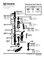 Предварительный просмотр 1 страницы Moen Brushed Nickel T6305BN Illustrated Parts List