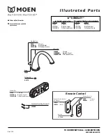 Предварительный просмотр 1 страницы Moen Brushed Nickel T9211BN Illustrated Parts List