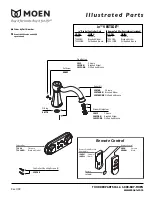 Moen Brushed Nickel T9321BN Illustrated Parts List предпросмотр