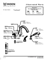 Предварительный просмотр 1 страницы Moen Brushed Nickel TS244BN Illustrated Parts List