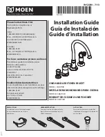 Moen CA87008 Series Installation Manual предпросмотр