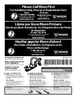 Moen CA87060 Series User Manual предпросмотр