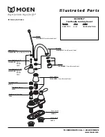 Moen CALDWELL 84667CBN Illustrated Parts List предпросмотр