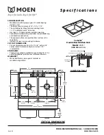 Moen Camelot 22217 Specification предпросмотр