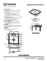 Предварительный просмотр 1 страницы Moen CAMELOT 22241 Specification