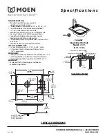 Moen CAMELOT 22245 Specifications предпросмотр