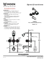 Moen Chateau 2995 Specifications предпросмотр