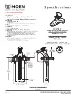 Предварительный просмотр 1 страницы Moen CHATEAU 4625 series Specifications