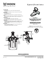 Предварительный просмотр 2 страницы Moen CHATEAU 4625 series Specifications