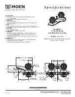 Предварительный просмотр 2 страницы Moen Chateau 4900 Series Specifications