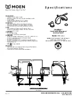 Предварительный просмотр 1 страницы Moen Chateau 4945 Series Specifications