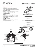 Moen CHATEAU L4621 Series Specifications предпросмотр