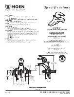 Preview for 2 page of Moen CHATEAU L4621 Series Specifications