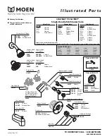 Moen CHATEAU Posi-Temp 2353P Illustrated Parts List предпросмотр