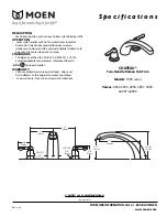 Moen CHATEAU T990 series Specification Sheet предпросмотр