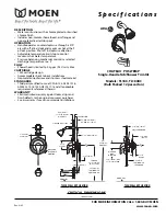 Moen CHATEAU TL183BC Specifications предпросмотр