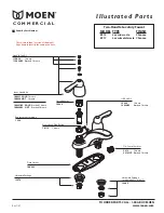 Moen Chrome 8915 Illustrate Parts List предпросмотр