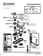 Предварительный просмотр 1 страницы Moen Classic Brushed Nickel 84439CBN Illustrate Parts List