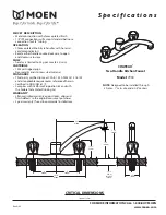 Moen CRITICAL 7930 Specification предпросмотр