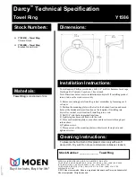 Предварительный просмотр 3 страницы Moen Darcy Y1518 Series Installation Instructions