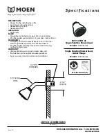 Предварительный просмотр 1 страницы Moen Easy Clean' XL 6300 Specifications