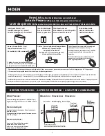 Preview for 2 page of Moen eToilet ET1100 Installation Manual